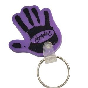 Journeys Keychain Shoe Fashion Retailer Advertising PURPLE Logo Keyring New Gift